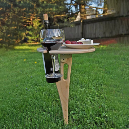 Outdoor Folding Wine Table 2