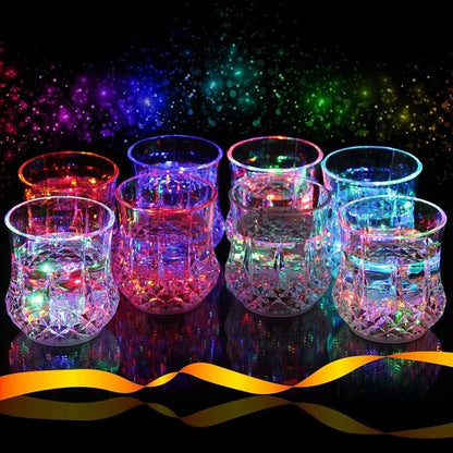 Liquid Activated Multicolor LED Glasses - 4 sets - 2
