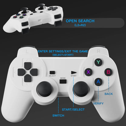 4K Smart Projector with 2 Gamepads – Android 11, WiFi 6, Bluetooth, Portable Home Theater & Gaming (30,000+ Games) 2