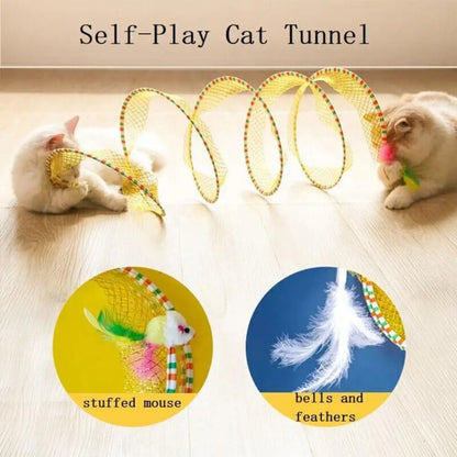 Self-play Cat Hunting Spiral Tunnel Toy 2
