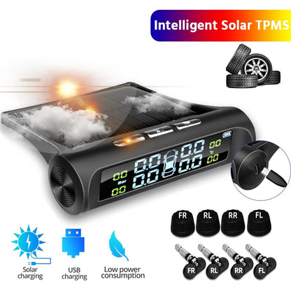 Solar Power Car Tire Pressure Monitoring Tool 2