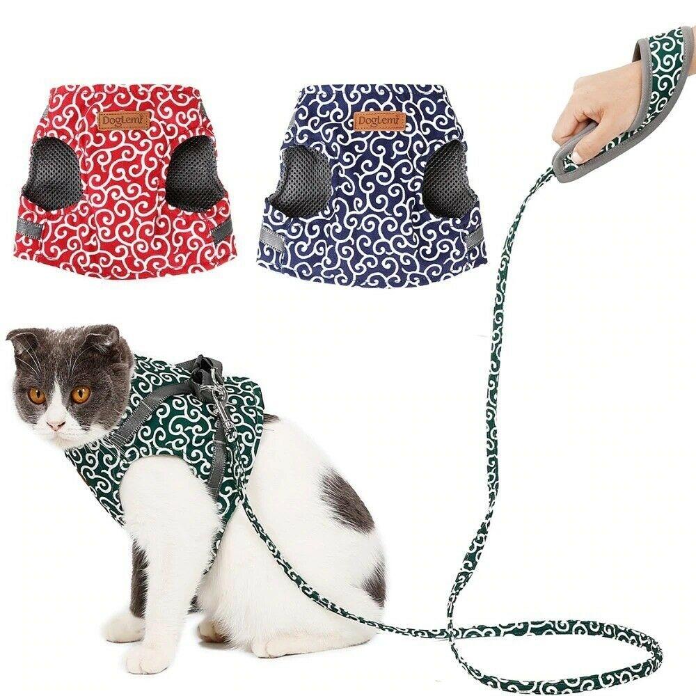 Cat Vest Harness Leash Set 2