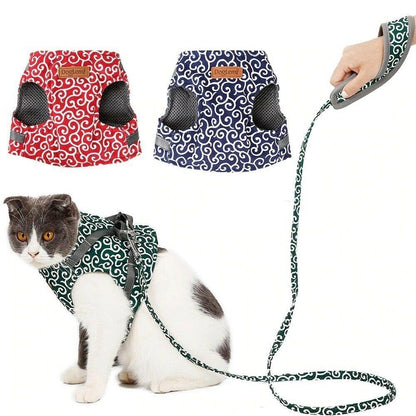 Cat Vest Harness Leash Set 2