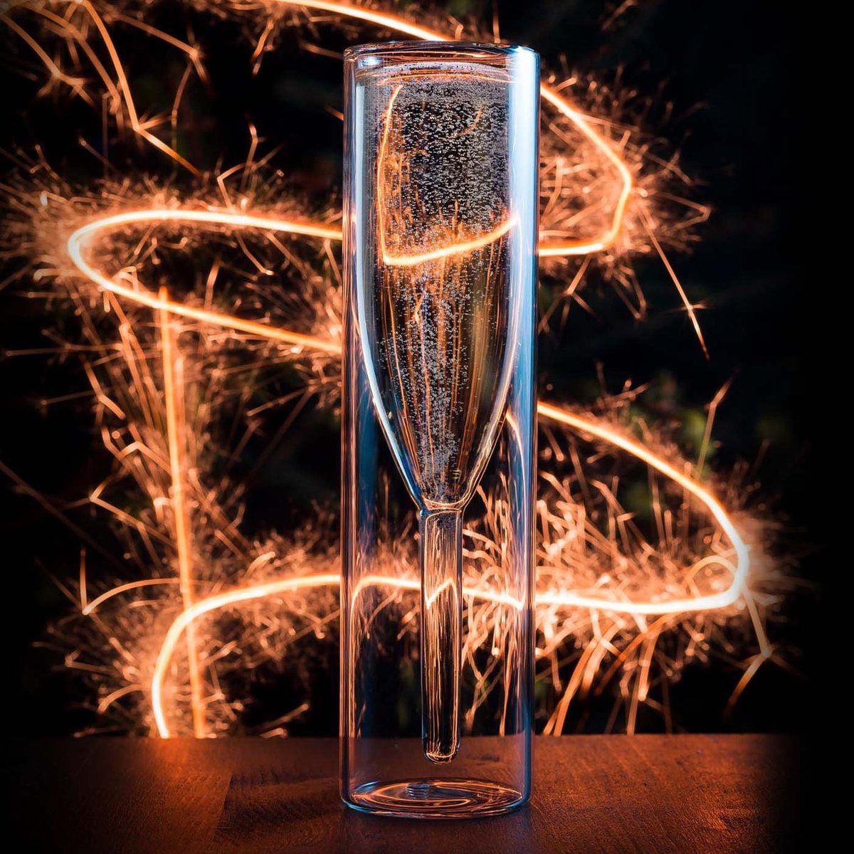 Double-walled Champagne Flutes 2PCS 2