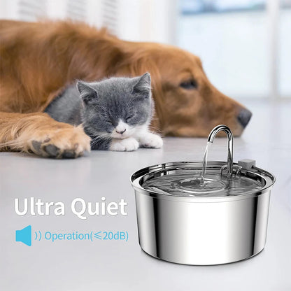 Automatic Stainless Steel Cat Water Fountain 2