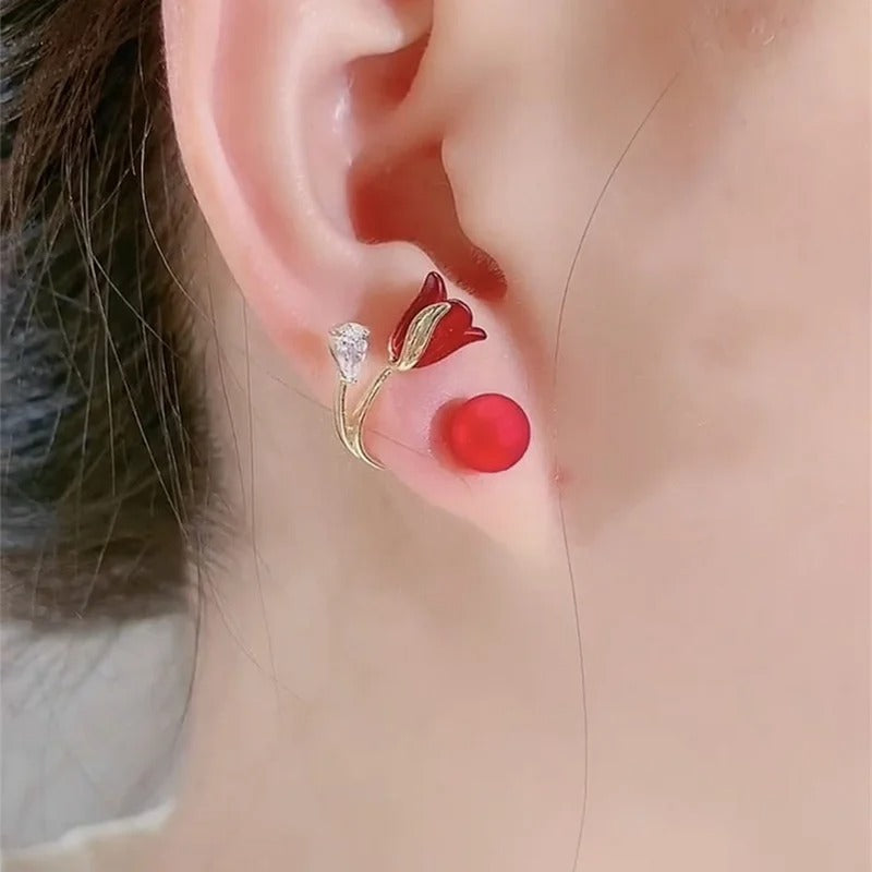 Tulip Flower Versatile Earrings 2