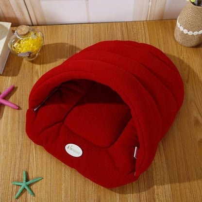 Warm Sleeping Fleece Dog Bed 2