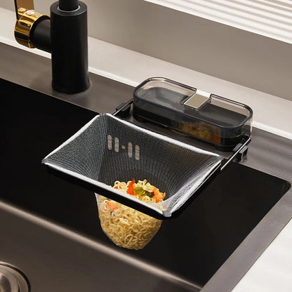 Mounted Kitchen Drain Filter with Collapsible Basket 2