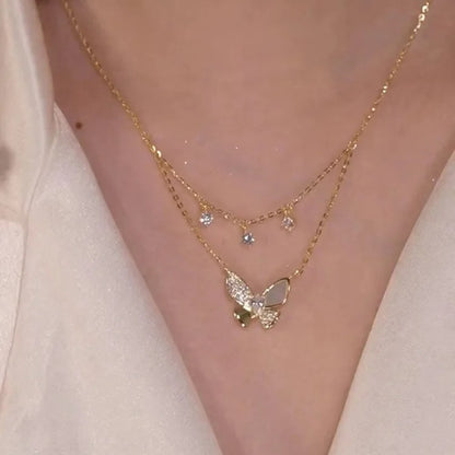 DOUBLE LAYER CRYSTAL BUTTERFLY 2