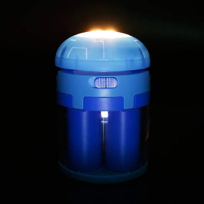 LED Salt Water Chemical Powered Night Light Portable Desk Lamp – Blue 2