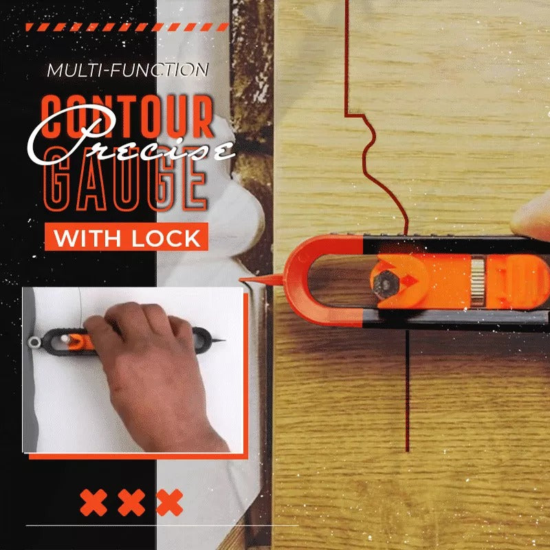 Precise Contour Gauge with Lock 2
