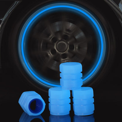 FLUORESCENT TIRE VALVE CAPS 2