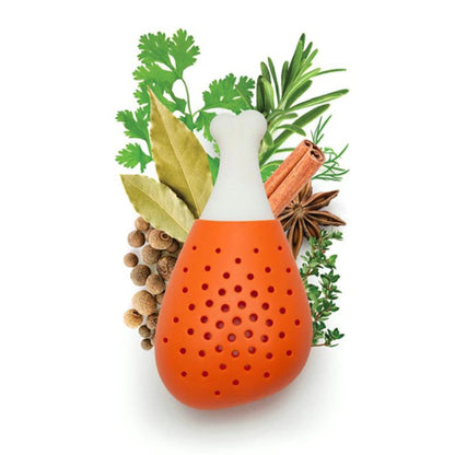Creative Chicken Leg Shape Silicone Herb and Spice Infuser 2