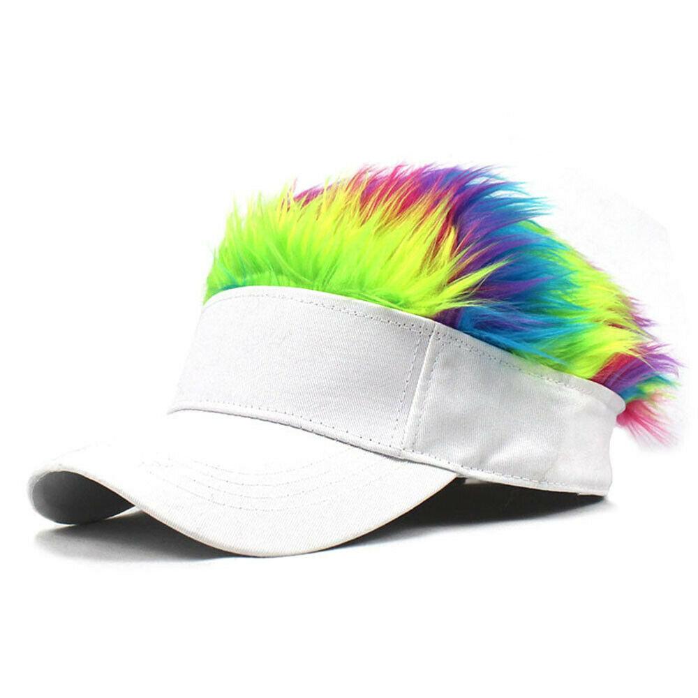 Fake Flair Hair Sun Visor Hat 2