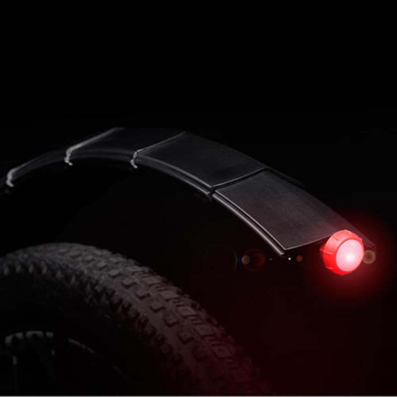 Bicycle retractable mudguard-super pressure resistant, with taillights 2