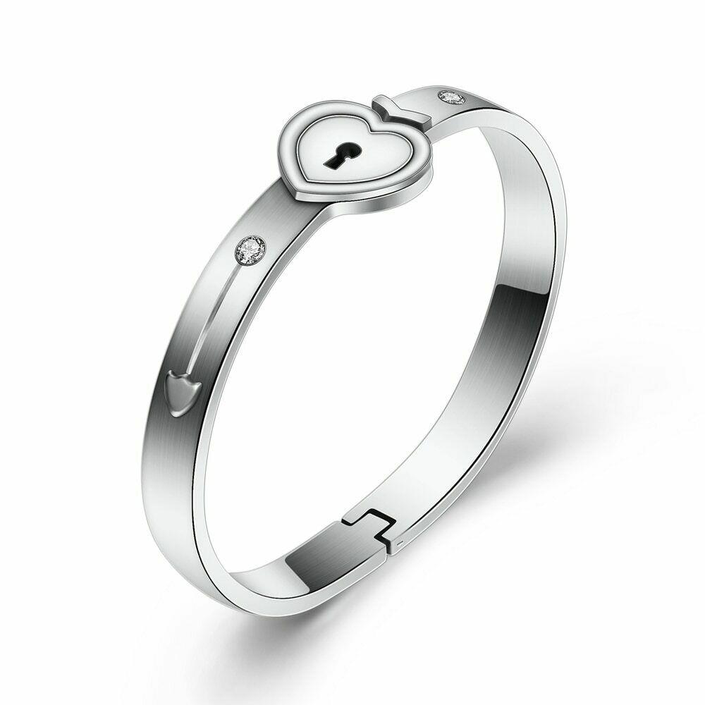 Heart Lock Bracelet & Key Necklace 2