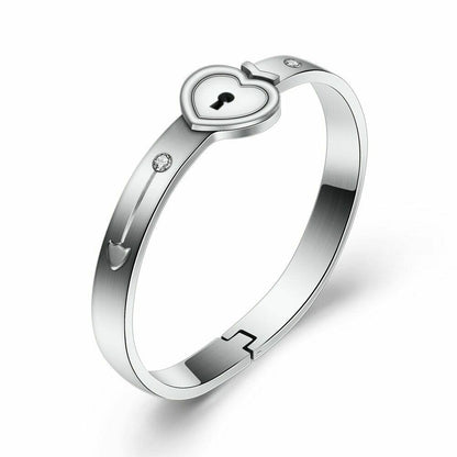 Heart Lock Bracelet & Key Necklace 2