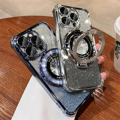 Shockproof Anti Drop Glitter Magsafe iPhone Case 2