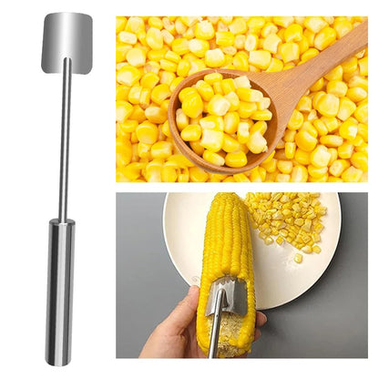 Long Handle Stainless Steel Corn Stripping Tool StripChef 2