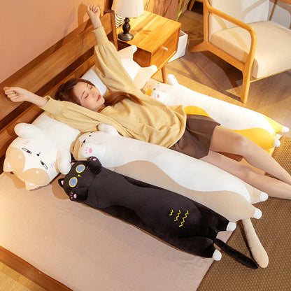 Cute Long Cat Stuffed Squish Plush Pillow 2