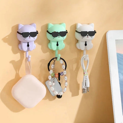 Cat Hook with Moving Sunglasses-3PCS 2