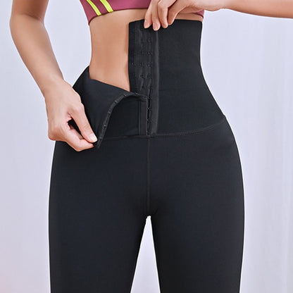 Tummy Control Waist Cincher Corset Leggings 2