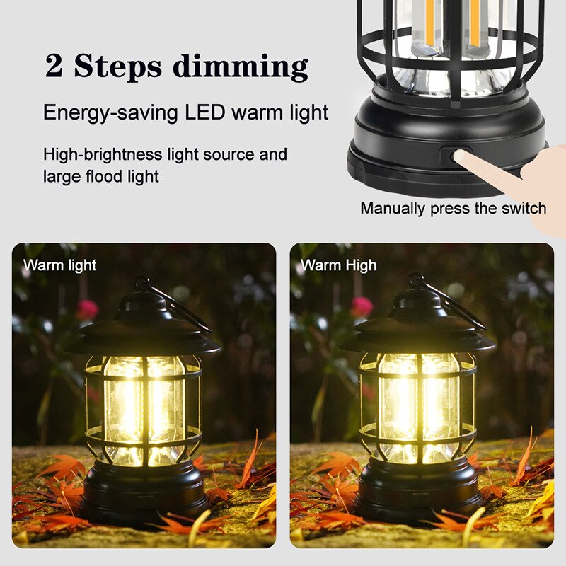 Portable Retro Camping Lamp 2