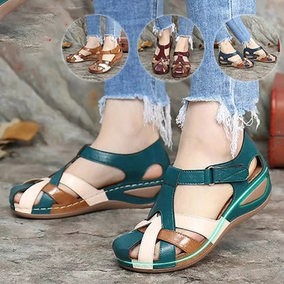 Retro Round Toe Sandals 2