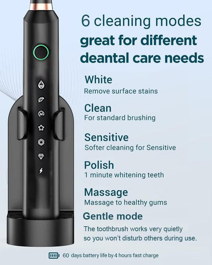 Rechargeable Ultrasonic Electric Toothbrush 2