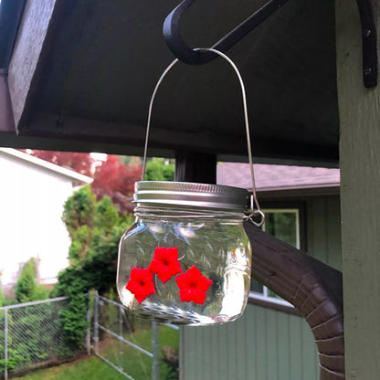 Mason Jar Hummingbird Feeder 2