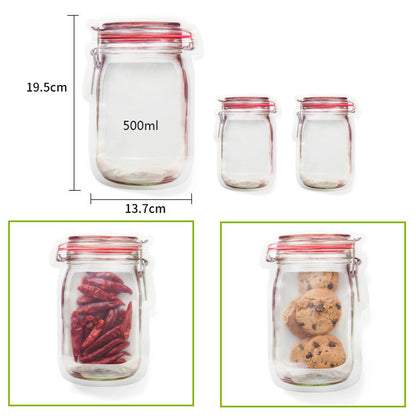 3pcs Mason Jar Zipper Bags 2
