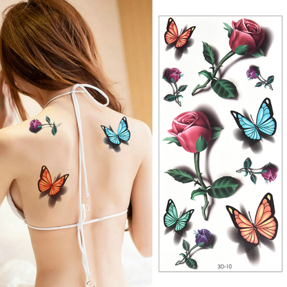 Waterproof Temporary 3D Tattoo Stickers 2