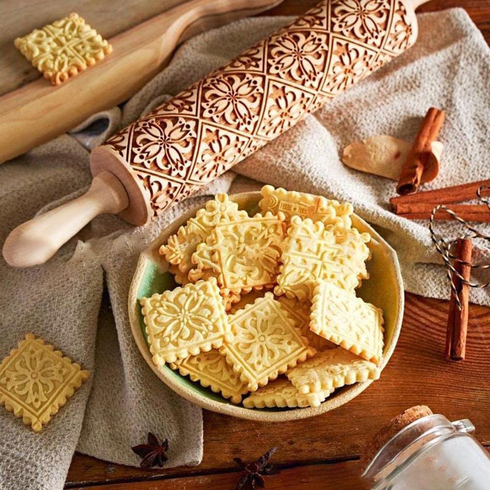 Vintage Cookies Rolling Pin 2