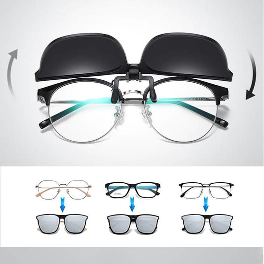 Polarized Clip-on Flip Up Sunglasses 1