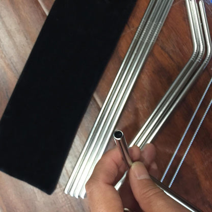 4Pcs Stainless Steel Reusable Drinking Straws 2