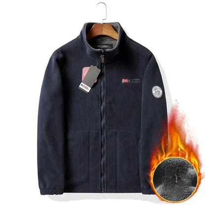 Men’s Double-Layer Fleece Hooded Jacket 2