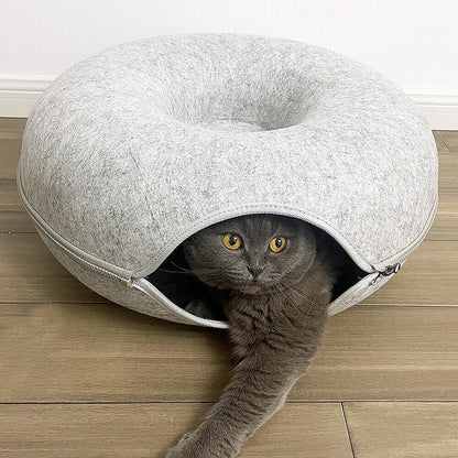 Cat Round Donut Bed 2