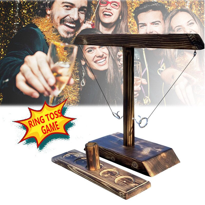 Wooden Ring Hook Tossing Games 2
