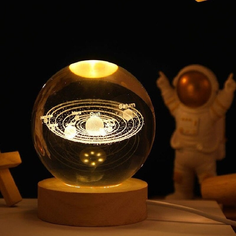 Luminous 3D Glowing Crystal Globe 2
