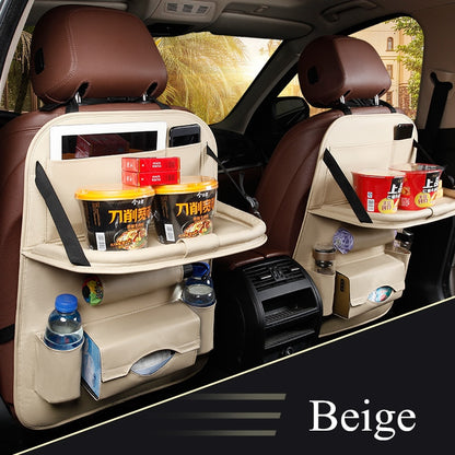 High Quality PU Leather Car Seat Back Organizer 2