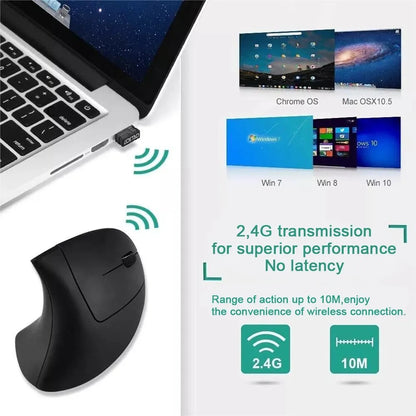 Ergonomic Vertical Wireless Mouse 2