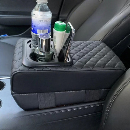 Pu Leather Car Armrest Box Mat 2
