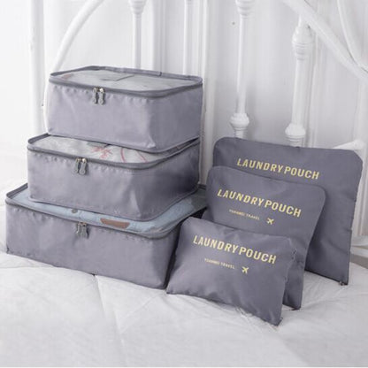 6 PC Portable Travel Luggage Packing Cubes 2