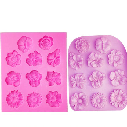 Flowers Shape Silicon Mold Cake Border 2