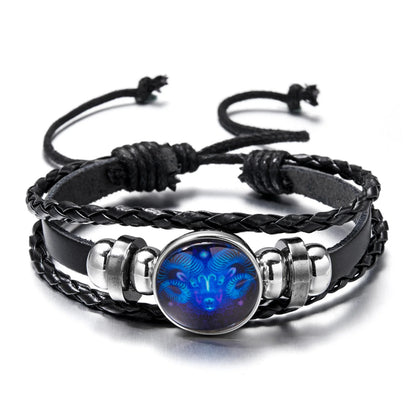 Constellation Zodiac Sign Charm Luminous Bracelet 2