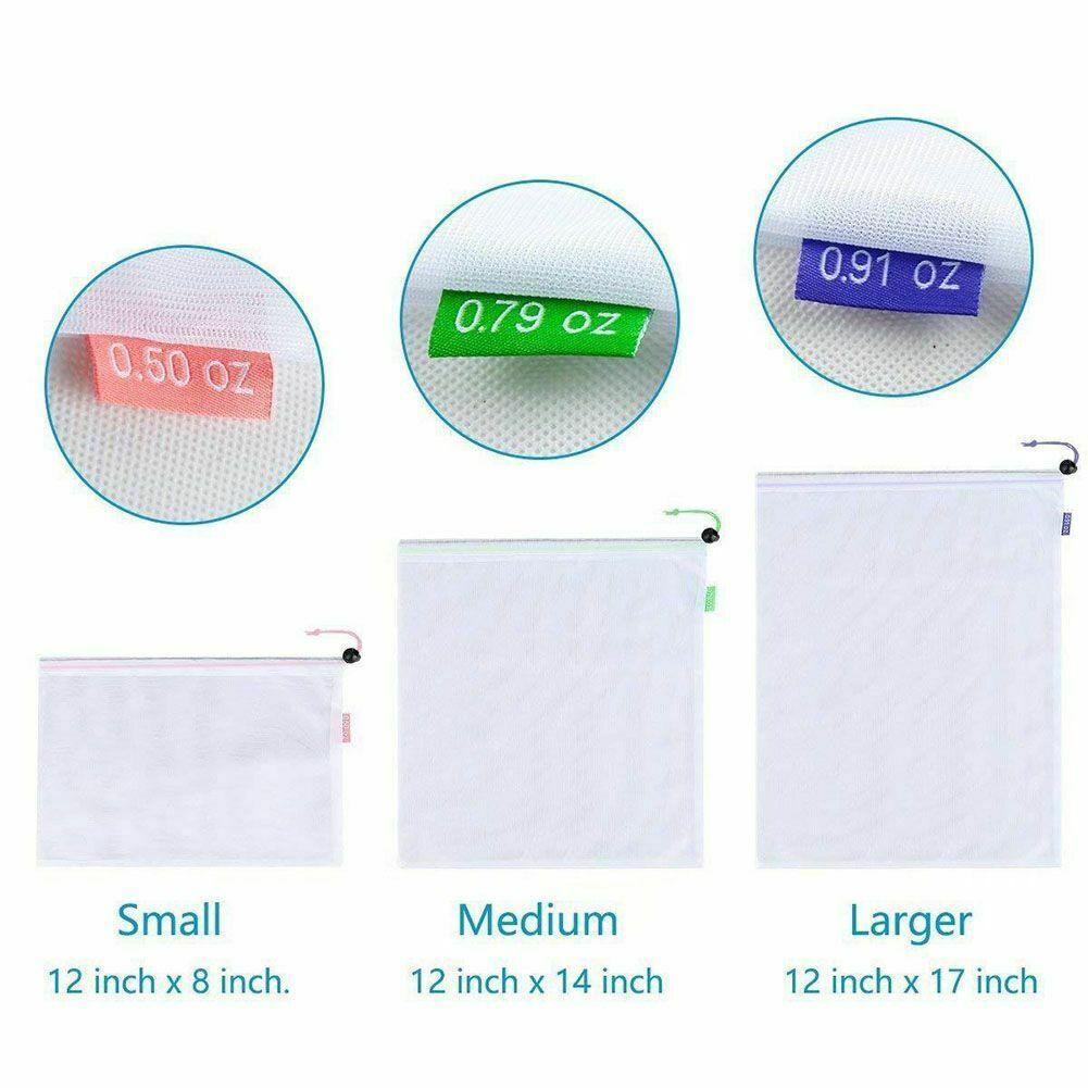 12pcs Reusable Produce Bags 2