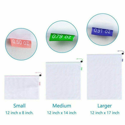 12pcs Reusable Produce Bags 2