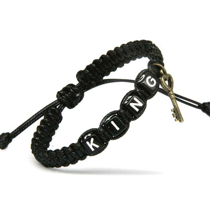 Couple Lock Charm Rope Bracelet 2