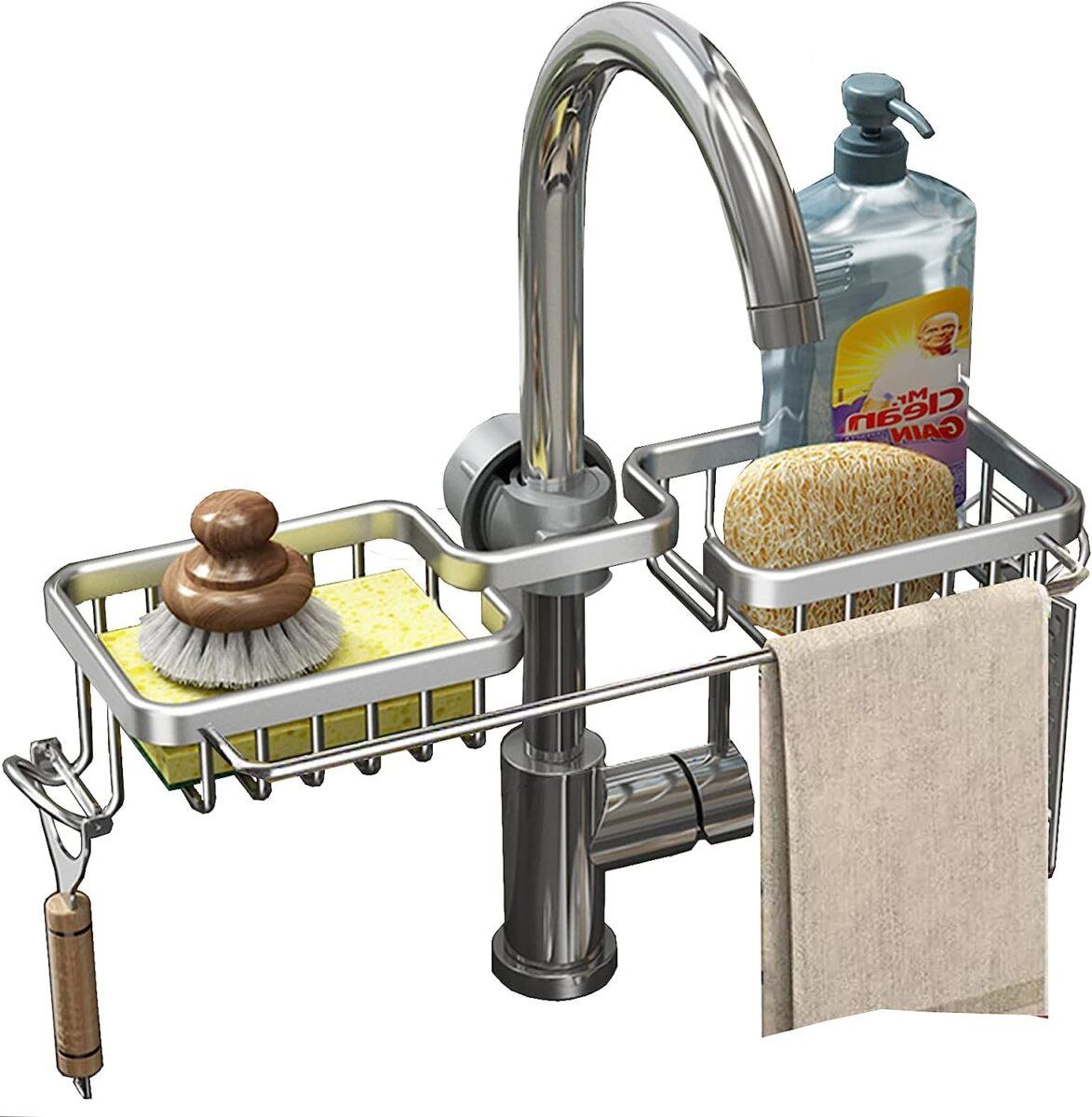 Double Sink Drain Rack 2