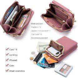 Women Phone Bag Solid Crossbody Bag 2